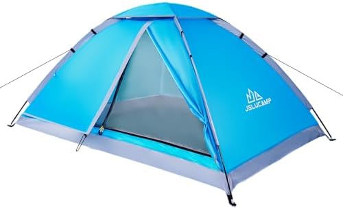 JELUCAMP 1/2/4/6 Person Dome Tents for Camping Lightweight Backpacking Tent