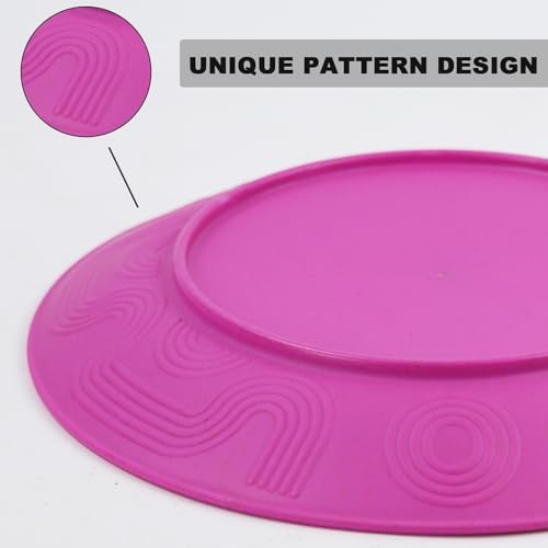 PYRMONT Wheat Straw Pink Plates and Bowls Sets 40 Pcs Unbreakable Dish Set