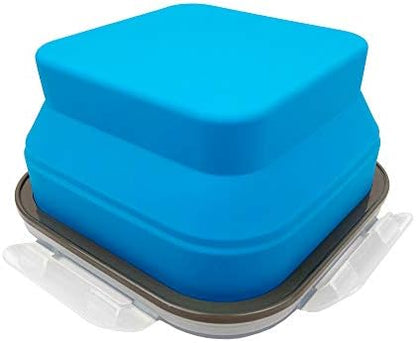 CARTINTS Large 1200ml Collapsible Bowls with Lids Silicone Camping Bowls, with Airtight Lids, Microwave and Freezer Safe, Set of 3