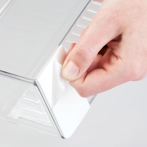 iDesign Adhesive Organizer Bin, Set of 2, Clear