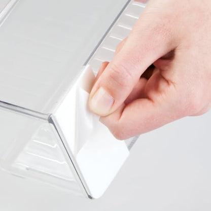 iDesign Adhesive Organizer Bin, Set of 2, Clear