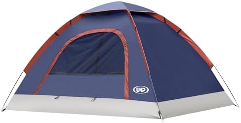 unp 6 Person 4 Season Dome Tent, Easy to Set Up for Camping & Hiking, Lightweight & Portable, Green