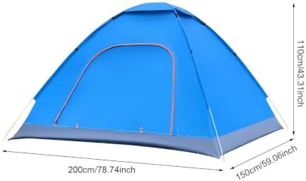 2-Persons Backpacking Tent, Lightweight Camping Tent, Waterproof Windproof, Easy Set up-Portable for Camping, Festivals, Backyard, Sleepovers, & More