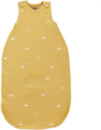 Woolino Merino Wool & Organic Cotton Baby Sleep Sack 2-24 Months – Ultimate 4-Season Baby Sleeping Bag, Universal Size Wearable Blanket, 2-Way Zipper & Adjustable Fit, Year-Round Use - Sun