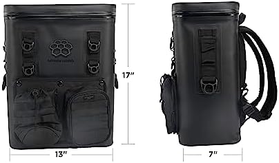 Outter Limits Gear VaultPack Backpack | Cooler Bag Insulated Portable Soft Shell with Interior Heavy Duty Hard Case | Sturdy Leak Proof Lightweight System with 4 Cold Ice Packs |