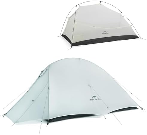 Naturehike Cloud-Up 2 Person Tent Lightweight Backpacking Tent with Footprint - Free Standing Ultralight Camping Hiking Backpack Tents Two Person Tent