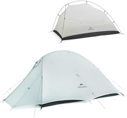 Naturehike Cloud-Up 2 Person Tent Lightweight Backpacking Tent with Footprint - Free Standing Ultralight Camping Hiking Backpack Tents Two Person Tent