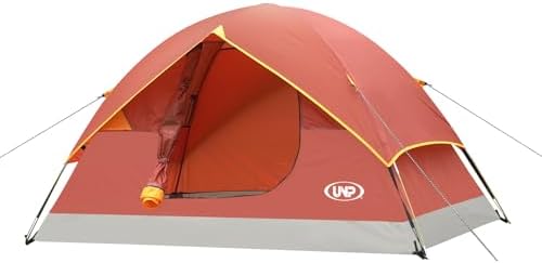 unp 6 Person 4 Season Dome Tent, Easy to Set Up for Camping & Hiking, Lightweight & Portable, Green