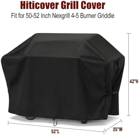 52" Grill Cover for 50-52 Inch Nexgrill 4-5 Burner Griddle