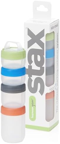 humangear STAX Stackable Containers, Small, Spectrum