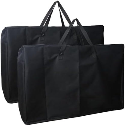 2 Pack Heavy Duty Folding Chair Storage Bag, 600D Chair Storage Case for Beach Camping Chair Zero Gravity Chair Folding Recliners, Extra Large Travel Bag with Zippers, 41.5" Lx 11" Wx 28.5" H