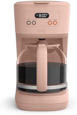 bella 12-Cup Programmable Coffee Maker with No-Drip Glass Carafe, Blossom