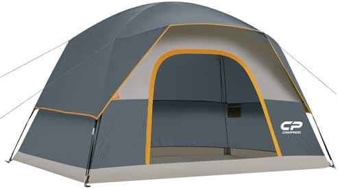 CAMPROS CP Tents for Camping 2/4/6 Person, Waterproof Windproof Dome Tent