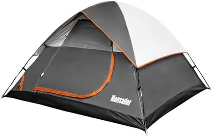 Camping Tent, Waterproof 2/3/4 Person Tents for Camping, Lightweight Easy Set Up Outdoor Hiking Tent Backpacking Tent with Carry Bag, Backpack Tent Suit for Family Beach Hiking Travel