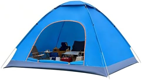 2 Person Pop Up Camping Tent Instant Setup Shelter with Top Cover