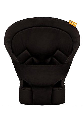 Baby Tula Infant Insert for Standard Baby Carrier, Newborn Support Cushion for 7 to 15 Pounds, Ergonomic Positioning and Head Support for Front Carry Only, Compatible Accessory - Black