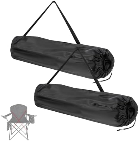 2 Pack Camping Folding Chair Replacement Carry Bag – Fits Coleman, Camp Covers for Portable & Lawn Folding Chairs, Durable, Tear-Resistant Storage Cover Sports Outdoor Gear Bag(Chair Not Included)