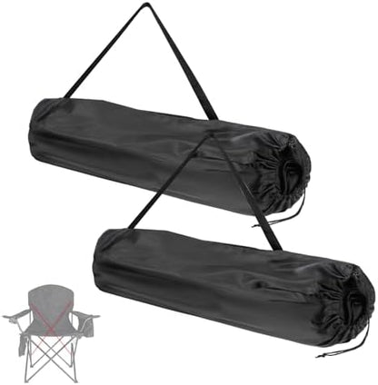 2 Pack Camping Folding Chair Replacement Carry Bag – Fits Coleman, Camp Covers for Portable & Lawn Folding Chairs, Durable, Tear-Resistant Storage Cover Sports Outdoor Gear Bag(Chair Not Included)
