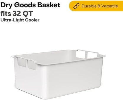 RTIC Ultra-Light Cooler Dry Goods Basket Tray Insert Accessories Perfect for Organization