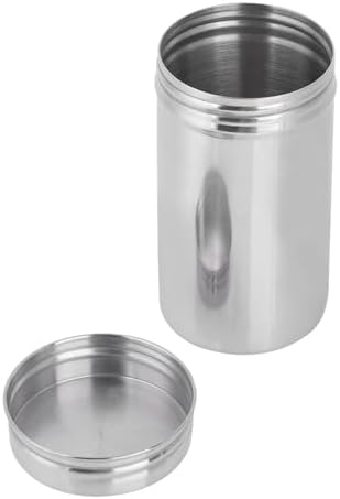 304 Stainless Steel Sealed Storage Jar, Portable Tea Coffee Beans Container for Travel, Outdoor, Camping (Large)