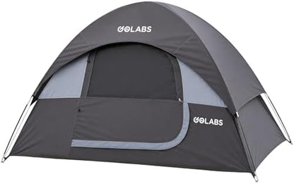 Golabs CT1 2 Person Camping Tent, Easy Set Up in 3 Min, Mesh Top & Door