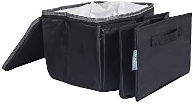 TLH Multi-Compartment Car Trunk Cargo Organizer with Cooler for Picnics, Camping and Tailgating