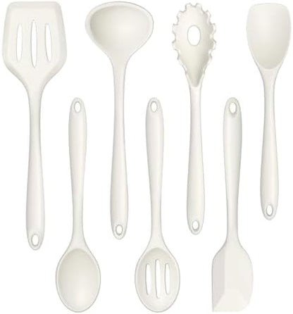 TeamFar Silicone Cooking Utensil Set of 7, Kitchen Cooking Utensil Set
