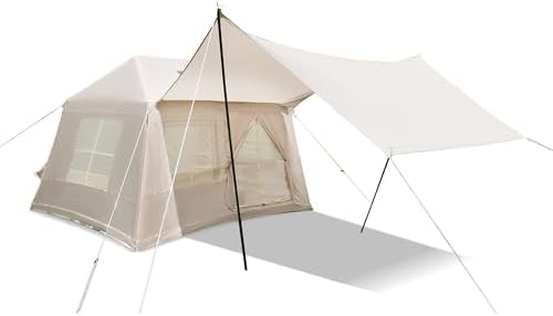 Pop-Up Inflatable Camping Tent 4S WP Family Cabin Yurt EZ Setup
