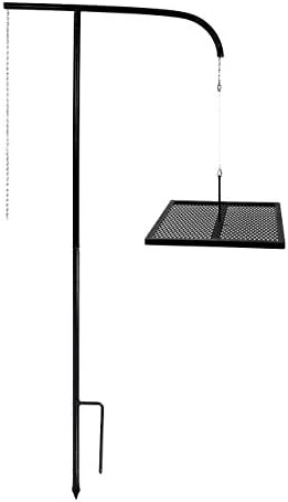 GameMaker Portable Campfire Grill Grate | Adjustable Swing Arm