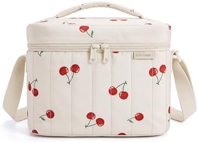 BAGSMART Lunch Box for Women, Insulated Lunch Bag Leakproof, Cherry