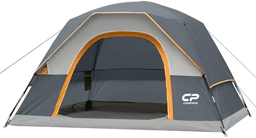 CAMPROS CP Tents for Camping 2/4/6 Person, Waterproof Windproof Dome Tent