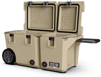Wyld Gear 65 Quart Dual Compartment Hard Cooler with Wheels