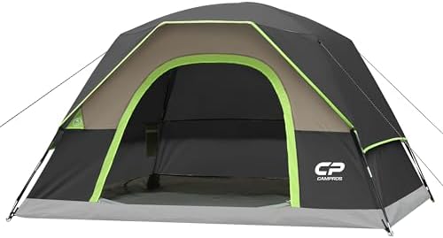 CAMPROS CP Tents for Camping 2/4/6 Person, Waterproof Windproof Dome Tent