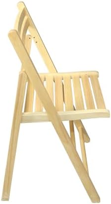 Casual Home Wooden Folding Chairs 2-Pcs Set - Natural