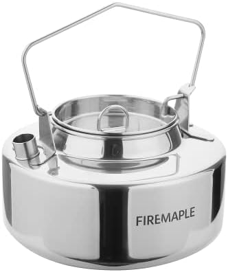 Fire-Maple Antarcti Camping Kettle Stainless Steel Camp Tea Pot, 1.5L