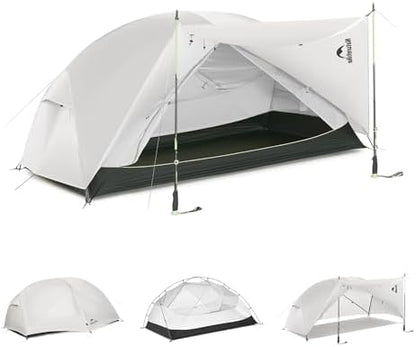 Naturehike Mongar Upgraded 1/2/3 Person Backpacking Tent,Waterproof Lightweight Camping Tent with Footprint