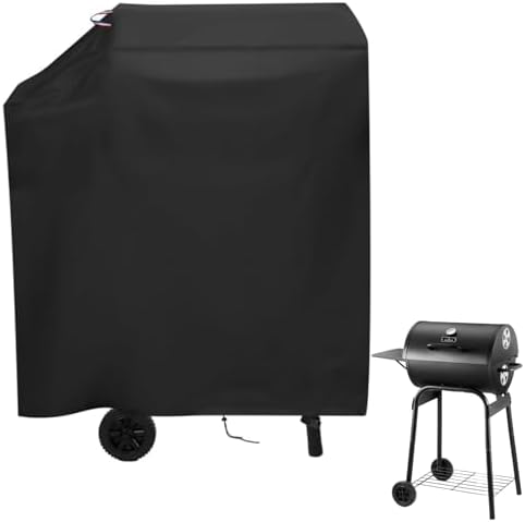 35" Barrel Grill Cover for DNKMOR Charcoal Grill with Side Table