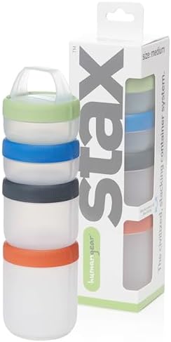 humangear STAX Stackable Containers, Medium, Spectrum