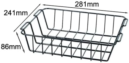 Steel Mesh Storage Basket 35/45/50 QT Cooler, Rustproof Food Organizer Bin Camping Fishing RV, Keeps Items and Separated