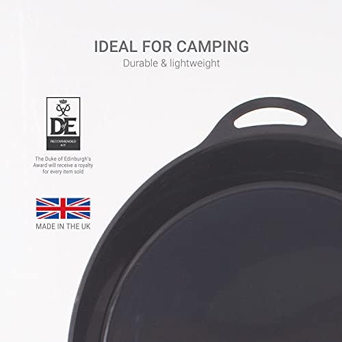 Lifeventure Ellipse Plastic 4-Piece Tableware Set: Knife/Fork/Spoon, Plate, Bowl, Mug for Camping, Travel & Outdoor