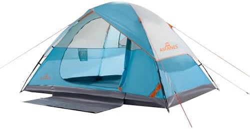 ASFANES Tents for Camping 2/4/6 Person Camping Dome Tent, Waterproof,Spacious, Lightweight Portable Backpacking Tent for Outdoor Camping/Hiking