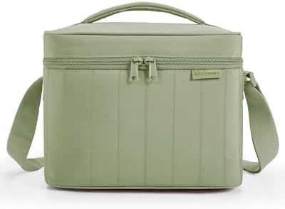 BAGSMART Lunch Box for Women, Insulated Lunch Bag Leakproof, Sage Green