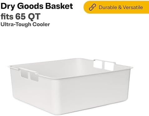 RTIC Ultra-Tough Cooler Dry Goods Basket Tray Insert Accessories Perfect for Organization