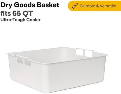 RTIC Ultra-Tough Cooler Dry Goods Basket Tray Insert Accessories Perfect for Organization