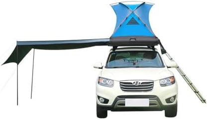 2 Person Inflatable Car Roof Top Tents with Pump and Awning,4 Season Camping Dome Roof Top Tent Camping Tent for SUV, Truck and Universal Car,Easy Setup
