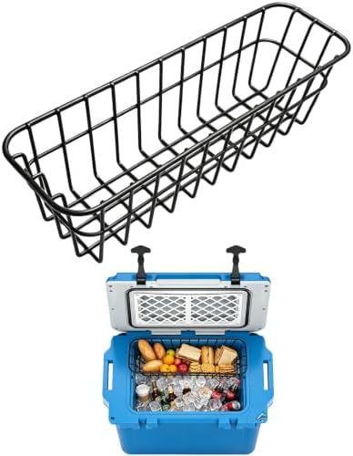 Cooler Basket for RTIC 22 QT Ultra-Light Cooler - Dry Goods Tray, Breathable Steel Wire Construction, No Condensation, Keeps Food Dry & Chilled, Outdoor Camping Beach Tailgate Accessories.