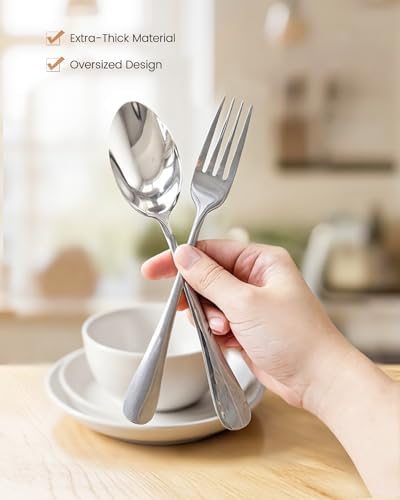 24 Pcs Wheat Straw Dinnerware Set- Picnic & Camping- Unbreakable & Reusable- Includes 4x 9in Plates, 4x 8in Plates, 4x 6in Bowls, 4 Cups, 4 Stainless Steel Forks and Spoons- Kitchen, Dorm, Office