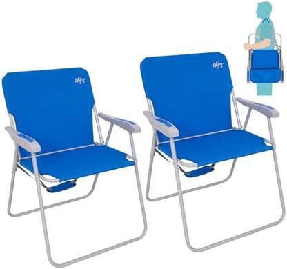 #WEJOY Folding Beach Chairs for Adults, High Back Lightweight for Camp Lawn