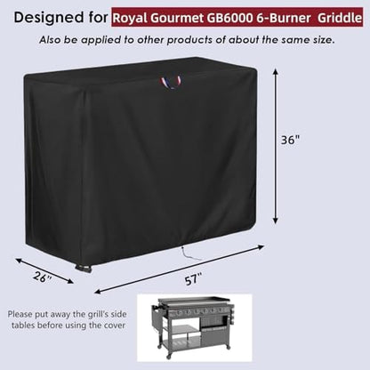 Grill Cover for Royal-Gourme-t GB6000 Propane Gas Griddle