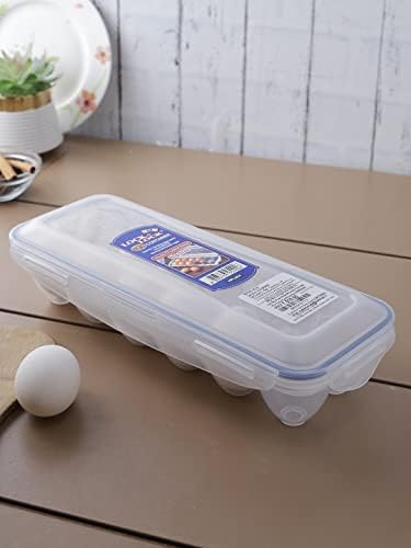 LocknLock Easy Essentials Specialty Dozen Egg Storage Container, 12-Cup (Pack of 3)
